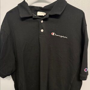 Champion Men's Polo Shirt in Black